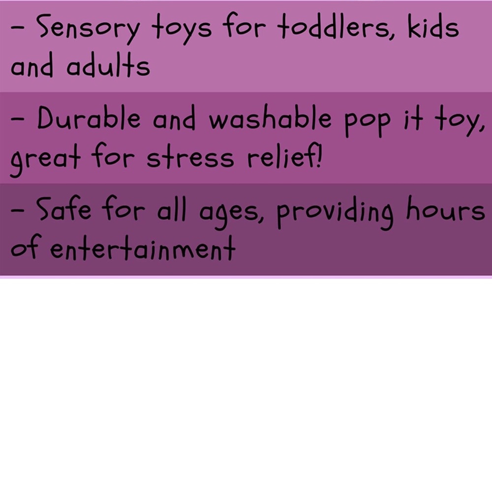 Giant Strawberry Fidget It Bubble Push Pop Toy Stress Relief for Kids and Adults - Picture 6 of 6